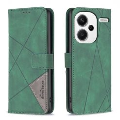 Knižkové puzdro Rhombus zelené – Xiaomi Redmi Note 13 Pro+ 5G | Kryty na mobil Kryty na mobil | Knižkové puzdro Rhombus zelené – Xiaomi Redmi Note 13 Pro+ 5G | Kryty na mobil
