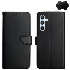Kryty na mobil | Kožené puzdro Business leather case čierne – Samsung Galaxy S24 | Kryty na mobil