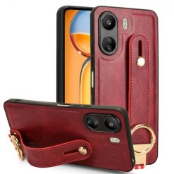 Kryty na mobil | Kryt Wristband Case červený – Xiaomi Redmi 13C / Xiaomi Poco C65 | Kryty na mobil