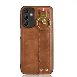 Kryty na mobil | Kryt Wristband Case hnedý – Samsung Galaxy A15 4G/5G | Kryty na mobil