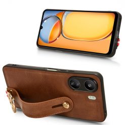 Kryt Wristband Case hnedý – Xiaomi Redmi 13C / Xiaomi Poco C65 | Kryty na mobil Kryty na mobil | Kryt Wristband Case hnedý – Xiaomi Redmi 13C / Xiaomi Poco C65 | Kryty na mobil
