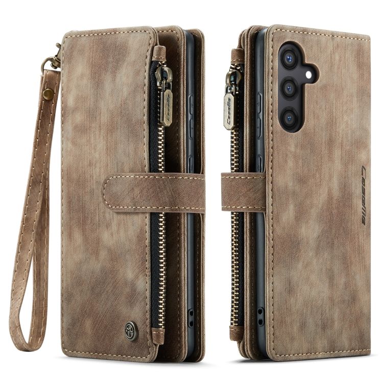 Multifunkčné peňaženkové puzdro CaseMe hnedé – Samsung Galaxy S24+ (S24 Plus) | Kryty na mobil Kryty na mobil | Multifunkčné peňaženkové puzdro CaseMe hnedé – Samsung Galaxy S24+ (S24 Plus) | Kryty na mobil