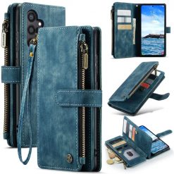 Kryty na mobil | Multifunkčné peňaženkové puzdro CaseMe modré – Samsung Galaxy S24+ (S24 Plus) | Kryty na mobil