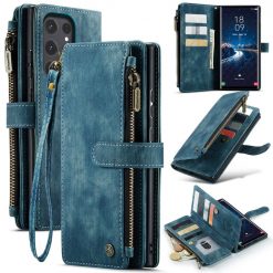 Multifunkčné peňaženkové puzdro CaseMe modré – Samsung Galaxy S24 Ultra | Kryty na mobil Kryty na mobil | Multifunkčné peňaženkové puzdro CaseMe modré – Samsung Galaxy S24 Ultra | Kryty na mobil