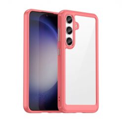 Ochranný kryt Colorful Acrylic case červený – Samsung Galaxy S24+ (S24 Plus)
