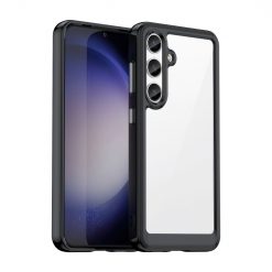Ochranný kryt Colorful Acrylic case čierny – Samsung Galaxy S24+ (S24 Plus)