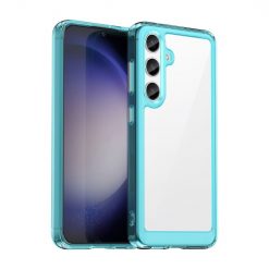 Ochranný kryt Colorful Acrylic case transparentno-modrý – Samsung Galaxy S24