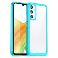 Kryty na mobil | Ochranný kryt Colorful Acrylic case transparentno-modrý – Samsung Galaxy A25 5G | Kryty na mobil