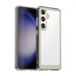 Ochranný kryt Colorful Acrylic case transparentno-sivý – Samsung Galaxy S24+ (S24 Plus)