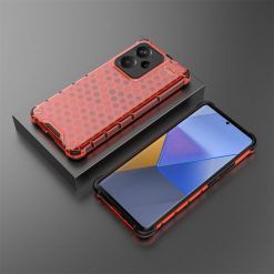 Odolný kryt Honeycomb Armor červený – Xiaomi Redmi Note 13 Pro+ 5G | Kryty na mobil Kryty na mobil | Odolný kryt Honeycomb Armor červený – Xiaomi Redmi Note 13 Pro+ 5G | Kryty na mobil