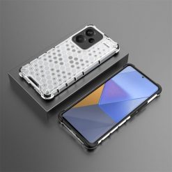 Odolný kryt Honeycomb Armor transparentný – Xiaomi Redmi Note 13 Pro+ 5G | Kryty na mobil Kryty na mobil | Odolný kryt Honeycomb Armor transparentný – Xiaomi Redmi Note 13 Pro+ 5G | Kryty na mobil