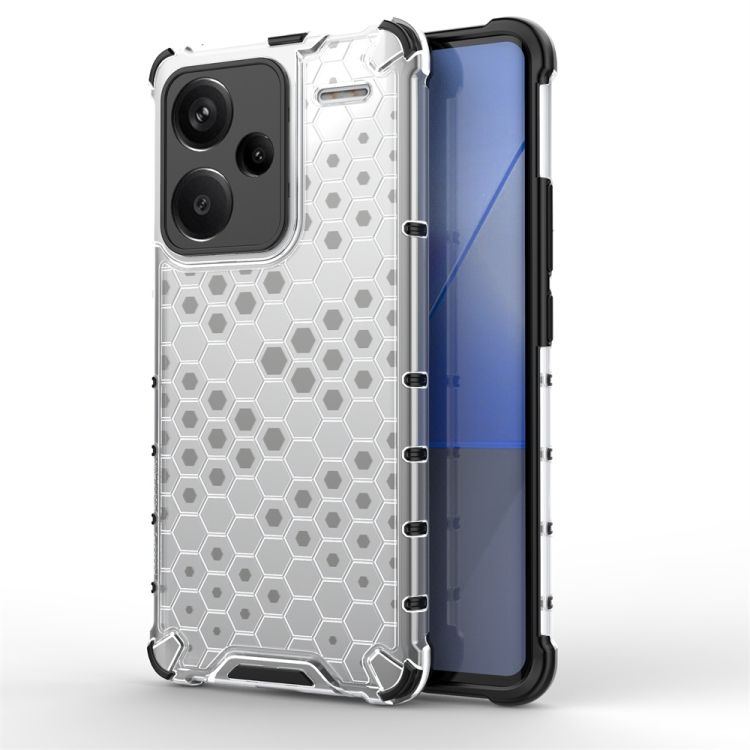 Odolný kryt Honeycomb Armor transparentný – Xiaomi Redmi Note 13 Pro+ 5G | Kryty na mobil Kryty na mobil | Odolný kryt Honeycomb Armor transparentný – Xiaomi Redmi Note 13 Pro+ 5G | Kryty na mobil