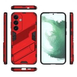 Kryty na mobil | Odolný Kryt Punk armor case červený – Samsung Galaxy S24+ (S24 Plus) | Kryty na mobil