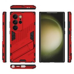 Kryty na mobil | Odolný Kryt Punk armor case červený – Samsung Galaxy S24 Ultra | Kryty na mobil