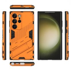 Kryty na mobil | Odolný Kryt Punk armor case oranžový – Samsung Galaxy S24 Ultra | Kryty na mobil