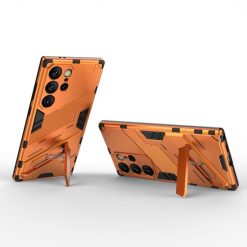 Kryty na mobil | Odolný Kryt Punk armor case oranžový – Samsung Galaxy S24 Ultra | Kryty na mobil
