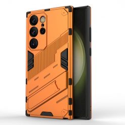 Kryty na mobil | Odolný Kryt Punk armor case oranžový – Samsung Galaxy S24 Ultra | Kryty na mobil