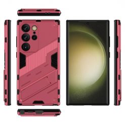 Kryty na mobil | Odolný Kryt Punk armor case ružový – Samsung Galaxy S24 Ultra | Kryty na mobil