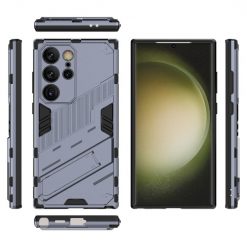 Kryty na mobil | Odolný Kryt Punk armor case sivý – Samsung Galaxy S24 Ultra | Kryty na mobil