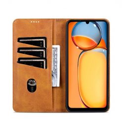 Kryty na mobil | Peňaženkové puzdro AZNS book case bledohnedé – Xiaomi Redmi 13C / Xiaomi Poco C65 | Kryty na mobil