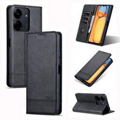 Kryty na mobil | Peňaženkové puzdro AZNS book case čierne – Xiaomi Redmi 13C / Xiaomi Poco C65 | Kryty na mobil