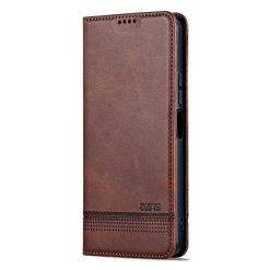 Kryty na mobil | Peňaženkové puzdro AZNS book case tmavohnedé – Xiaomi Redmi 13C / Xiaomi Poco C65 | Kryty na mobil
