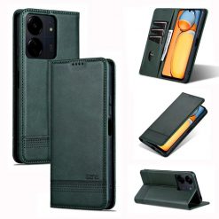Kryty na mobil | Peňaženkové puzdro AZNS book case zelené – Xiaomi Redmi 13C / Xiaomi Poco C65 | Kryty na mobil