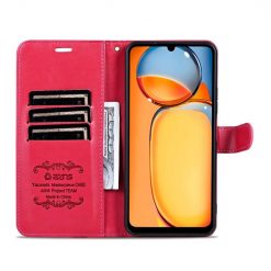 Kryty na mobil | Peňaženkové puzdro AZNS Sheepskin Texture červené – Xiaomi Redmi 13C / Xiaomi Poco C65 | Kryty na mobil