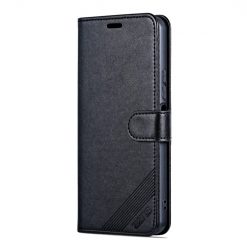 Kryty na mobil | Peňaženkové puzdro AZNS Sheepskin Texture čierne – Xiaomi Redmi 13C / Xiaomi Poco C65 | Kryty na mobil