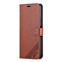 Kryty na mobil | Peňaženkové puzdro AZNS Sheepskin Texture hnedé – Xiaomi Redmi 13C / Xiaomi Poco C65 | Kryty na mobil