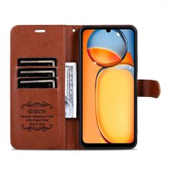 Kryty na mobil | Peňaženkové puzdro AZNS Sheepskin Texture hnedé – Xiaomi Redmi 13C / Xiaomi Poco C65 | Kryty na mobil