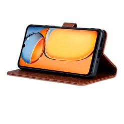 Kryty na mobil | Peňaženkové puzdro AZNS Sheepskin Texture hnedé – Xiaomi Redmi 13C / Xiaomi Poco C65 | Kryty na mobil