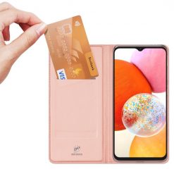 Kryty na mobil | Peňaženkové puzdro Dux Ducis Skin Pro ružové – Samsung Galaxy A15 4G/5G | Kryty na mobil