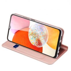 Kryty na mobil | Peňaženkové puzdro Dux Ducis Skin Pro ružové – Samsung Galaxy A15 4G/5G | Kryty na mobil