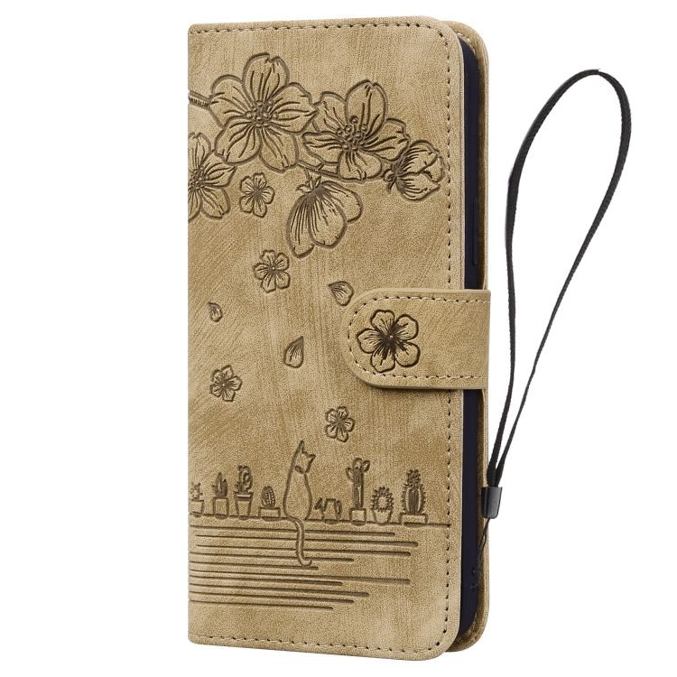 Peňaženkové puzdro Embossing Pattern Mačka hnedé – Samsung Galaxy A15 4G/5G | Kryty na mobil Kryty na mobil | Peňaženkové puzdro Embossing Pattern Mačka hnedé – Samsung Galaxy A15 4G/5G | Kryty na mobil