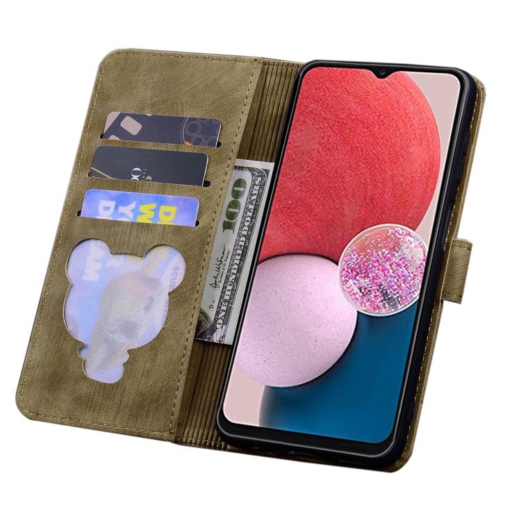 Peňaženkové puzdro Embossing Pattern Mačka hnedé – Samsung Galaxy A15 4G/5G | Kryty na mobil Kryty na mobil | Peňaženkové puzdro Embossing Pattern Mačka hnedé – Samsung Galaxy A15 4G/5G | Kryty na mobil