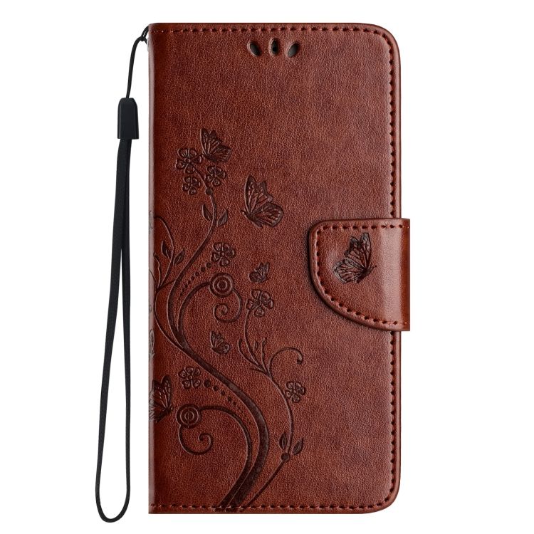 Peňaženkové puzdro Embossing Pattern Motýľ a kvet hnedé – Samsung Galaxy A15 4G/5G | Kryty na mobil Kryty na mobil | Peňaženkové puzdro Embossing Pattern Motýľ a kvet hnedé – Samsung Galaxy A15 4G/5G | Kryty na mobil