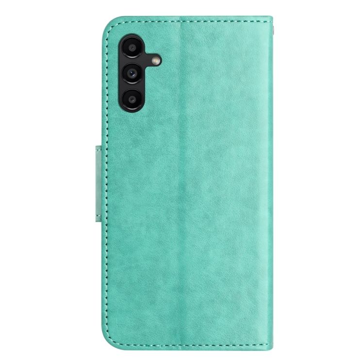Peňaženkové puzdro Embossing Pattern Motýľ a kvet zelené – Samsung Galaxy A05s | Kryty na mobil Kryty na mobil | Peňaženkové puzdro Embossing Pattern Motýľ a kvet zelené – Samsung Galaxy A05s | Kryty na mobil
