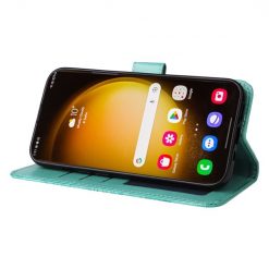 Peňaženkové puzdro Embossing Pattern Slnečnica zelené – Samsung Galaxy S24 Ultra | Kryty na mobil Kryty na mobil | Peňaženkové puzdro Embossing Pattern Slnečnica zelené – Samsung Galaxy S24 Ultra | Kryty na mobil