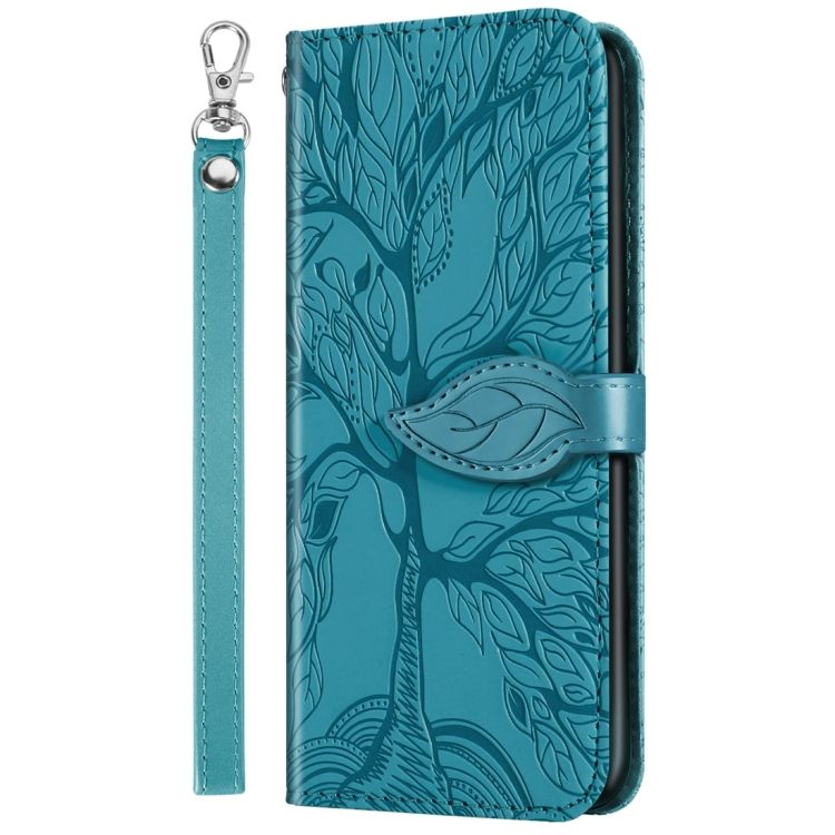 Peňaženkové puzdro Embossing Pattern Strom modré – Samsung Galaxy A25 5G | Kryty na mobil Kryty na mobil | Peňaženkové puzdro Embossing Pattern Strom modré – Samsung Galaxy A25 5G | Kryty na mobil