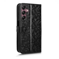 Kryty na mobil | Peňaženkové puzdro Honeycomb Dot Texture Case čierne – Samsung Galaxy A15 4G/5G | Kryty na mobil