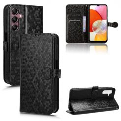 Kryty na mobil | Peňaženkové puzdro Honeycomb Dot Texture Case čierne – Samsung Galaxy A15 4G/5G | Kryty na mobil