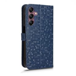 Kryty na mobil | Peňaženkové puzdro Honeycomb Dot Texture Case modré – Samsung Galaxy A15 4G/5G | Kryty na mobil