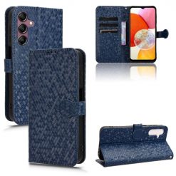 Kryty na mobil | Peňaženkové puzdro Honeycomb Dot Texture Case modré – Samsung Galaxy A15 4G/5G | Kryty na mobil