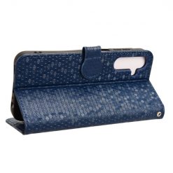 Kryty na mobil | Peňaženkové puzdro Honeycomb Dot Texture Case modré – Samsung Galaxy A15 4G/5G | Kryty na mobil