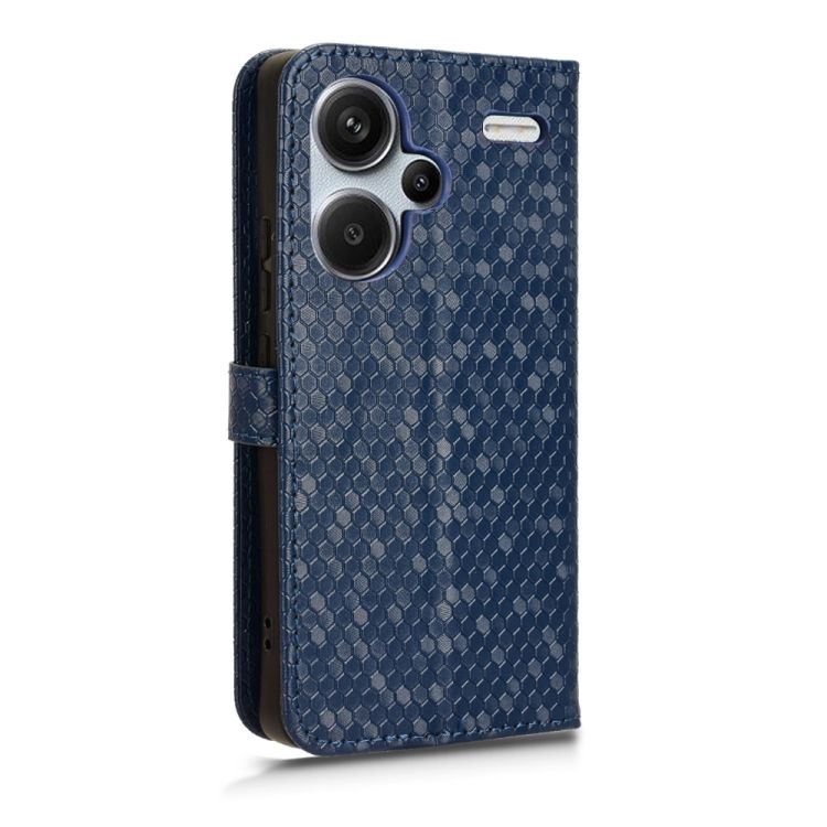 Peňaženkové puzdro Honeycomb Dot Texture Case modré – Xiaomi Redmi Note 13 Pro+ 5G | Kryty na mobil Kryty na mobil | Peňaženkové puzdro Honeycomb Dot Texture Case modré – Xiaomi Redmi Note 13 Pro+ 5G | Kryty na mobil