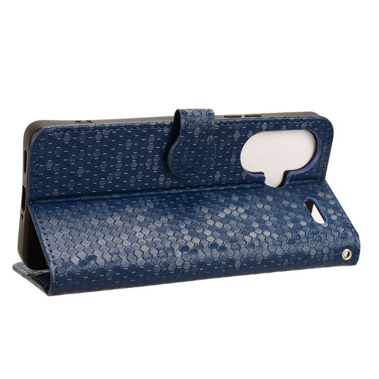 Peňaženkové puzdro Honeycomb Dot Texture Case modré – Xiaomi Redmi Note 13 Pro+ 5G | Kryty na mobil Kryty na mobil | Peňaženkové puzdro Honeycomb Dot Texture Case modré – Xiaomi Redmi Note 13 Pro+ 5G | Kryty na mobil