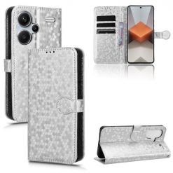 Peňaženkové puzdro Honeycomb Dot Texture Case strieborné – Xiaomi Redmi Note 13 Pro+ 5G | Kryty na mobil Kryty na mobil | Peňaženkové puzdro Honeycomb Dot Texture Case strieborné – Xiaomi Redmi Note 13 Pro+ 5G | Kryty na mobil