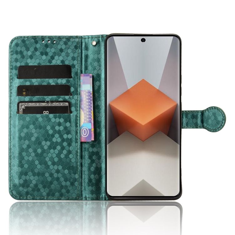 Peňaženkové puzdro Honeycomb Dot Texture Case zelené – Xiaomi Redmi Note 13 Pro+ 5G | Kryty na mobil Kryty na mobil | Peňaženkové puzdro Honeycomb Dot Texture Case zelené – Xiaomi Redmi Note 13 Pro+ 5G | Kryty na mobil
