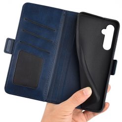 Peňaženkové puzdro Magnetic fresh case modré – Samsung Galaxy S24+ (S24 Plus) | Kryty na mobil Kryty na mobil | Peňaženkové puzdro Magnetic fresh case modré – Samsung Galaxy S24+ (S24 Plus) | Kryty na mobil